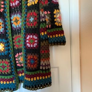 patchwork long cardigan